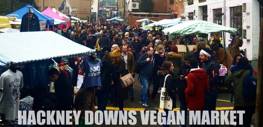 Monthly vegan market in London