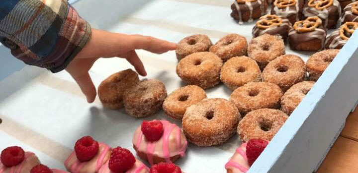 Mini vegan donuts in London