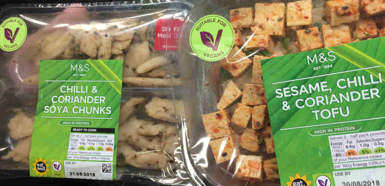 New vegan products at Marks and Spencer