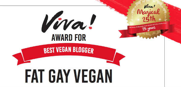 Fat Gay Vegan won an award